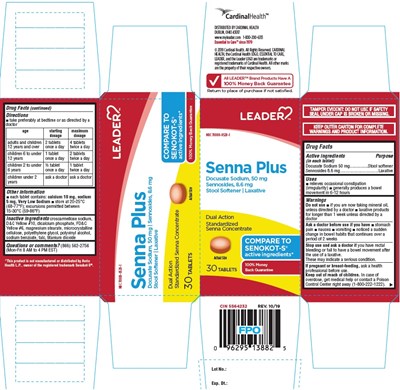 Leader Senna Plus Tablet 30 ct. Product Label.jpg Leader Senna Plus Tablet 30 ct. Product Label - Leader Senna Plus Tablet 30 ct. Product Label